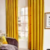 Vorhang Mit Gardinenband, Senf -Teppiche Verkaufe Marilana Gardine verdeckteSchlaufe Gelb Senf 140x245 mil