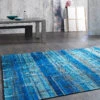 Vintage-Teppich, Blue Avenue -Teppiche Verkaufe Metropolis moderner Teppich blau mil