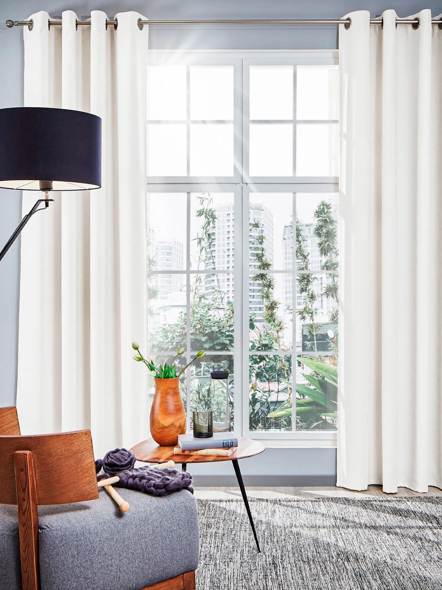 Ösenschal, Offwhite 3 Ösenschal, Offwhite