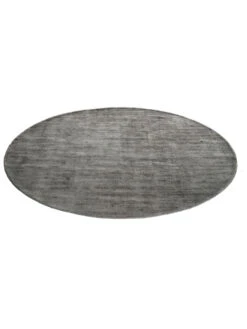 Viskose-Teppich, Stahl -Teppiche Verkaufe Miramar UniTeppich Grau Stahl 200rund fper