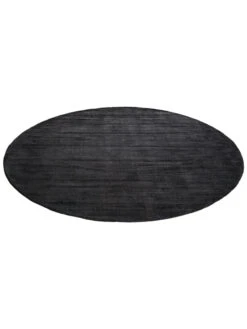 Viskose-Teppich, Schiefer -Teppiche Verkaufe Miramar UniTeppich Schwarz Schiefer 200rund fper