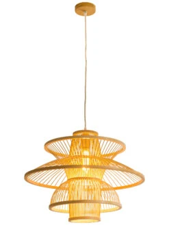 Hängeleuchte, Natural -Teppiche Verkaufe Nami Haengeleuchte Hellbraun Natural 50x50x37 per2