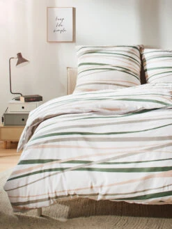 Renforcé-Bettwäsche, Weiss