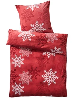 Flanell-Bettwäsche, Rot -Teppiche Verkaufe Norby Bettwaesche Rot 135x200 pla