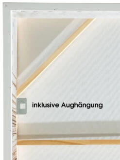 Leinwand-Druck-gerahmt, Beige -Teppiche Verkaufe Palmela Druckgerahmt Braun Beige 80x120 ruk