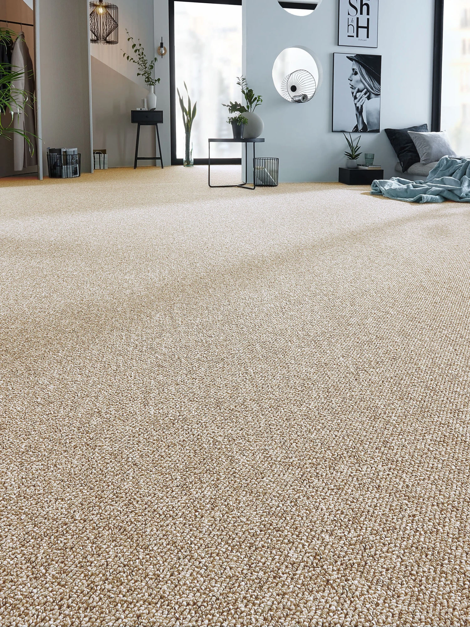 Schlingen-Teppichboden, Berber 12 3 Schlingen-Teppichboden, Berber 12