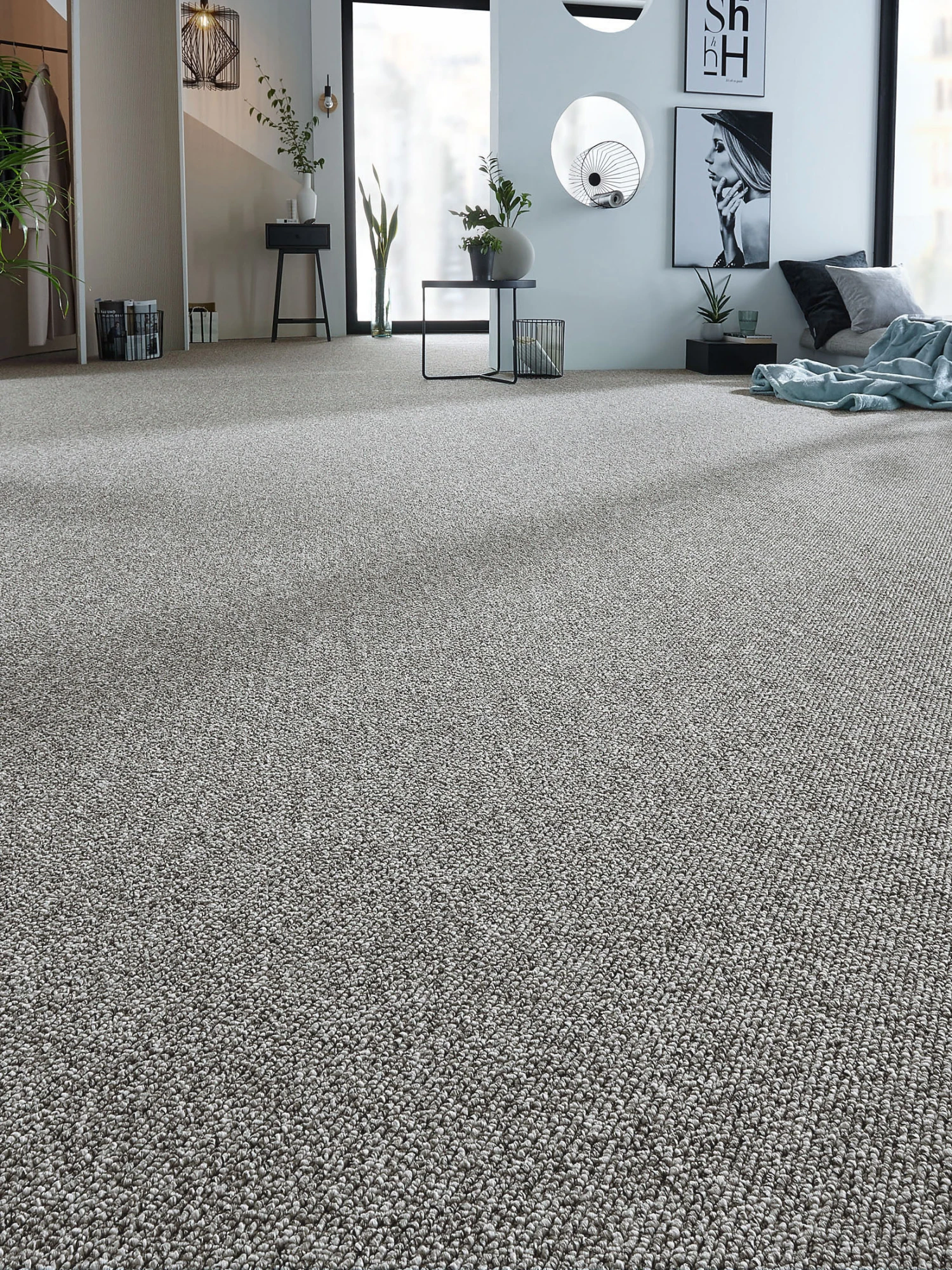 Schlingen-Teppichboden, Silber 22 3 Schlingen-Teppichboden, Silber 22