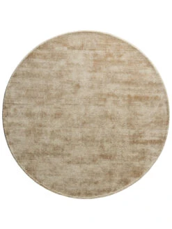 Viskose-Teppich, Sand -Teppiche Verkaufe Piemonte UniTeppich Beige Sand 150rund pla