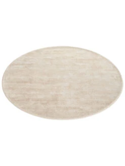 Viskose-Teppich, Creme -Teppiche Verkaufe Piemonte UniTeppich Creme 150rund fper