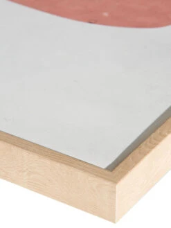 Druck Gerahmt, Orange/Weiss -Teppiche Verkaufe Polly Druckgerahmt Orange OrangeWeiss 63x63 lup2