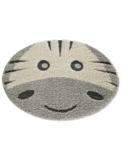 Kinder-Teppich, Hellgrau -Teppiche Verkaufe Quagga KinderTeppich Grau Hellgrau 120rund fper