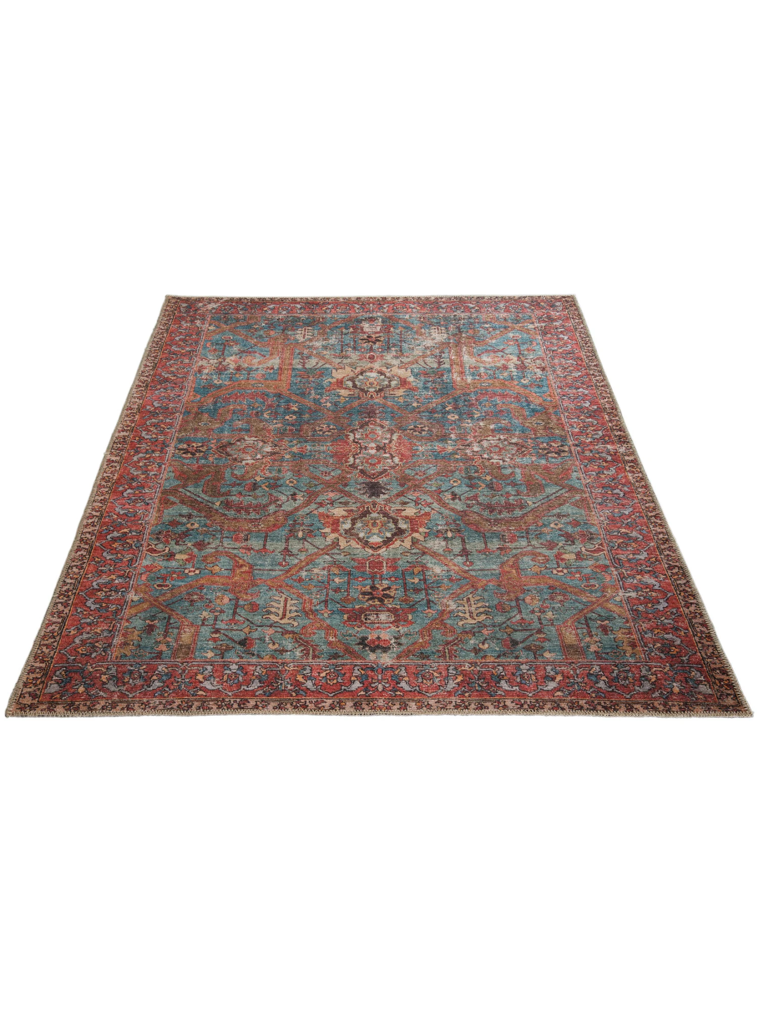 Vintage-Teppich, Dunkelrot 5 Vintage-Teppich, Dunkelrot - Image 3