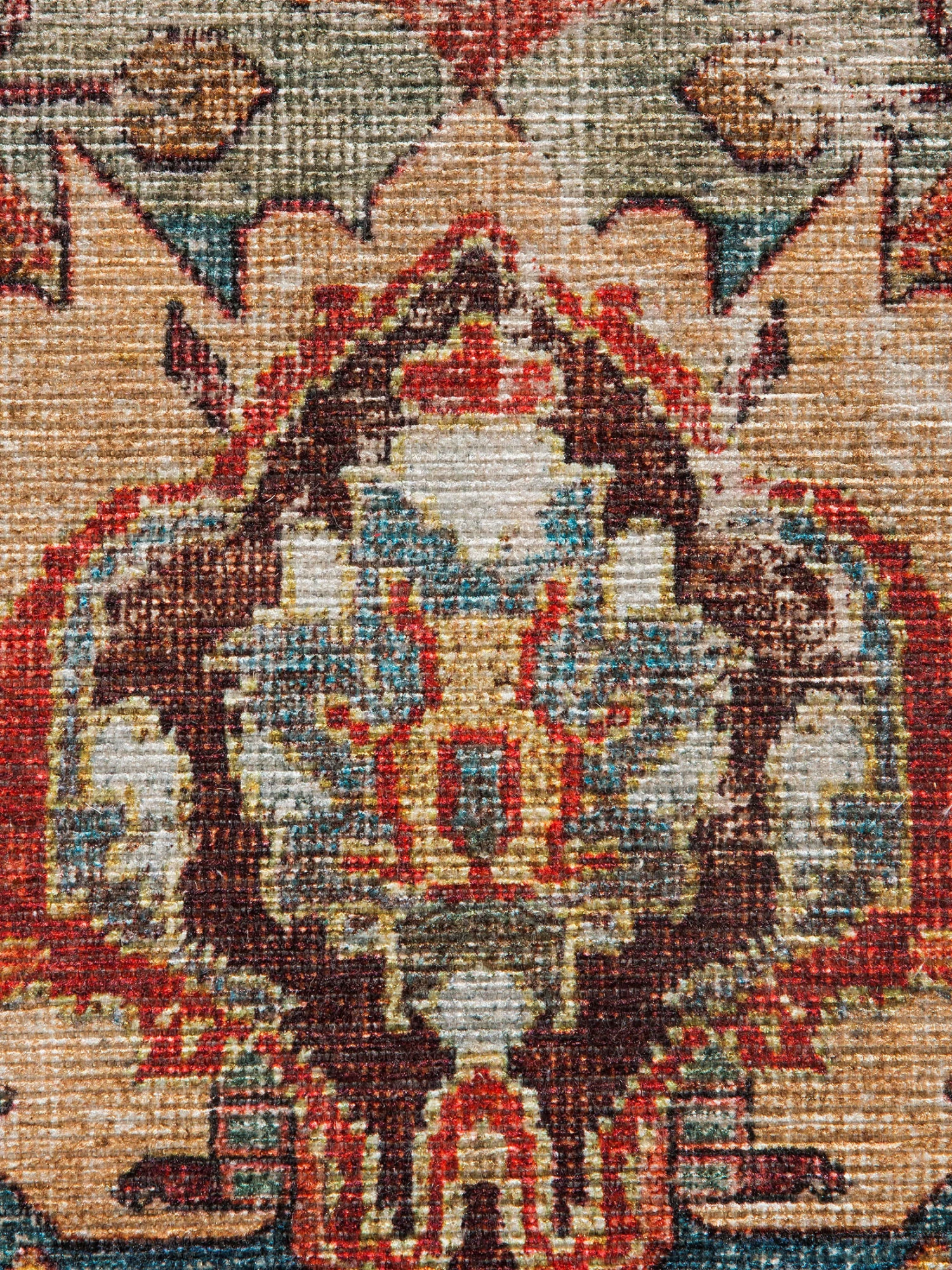 Vintage-Teppich, Dunkelrot 6 Vintage-Teppich, Dunkelrot - Image 4