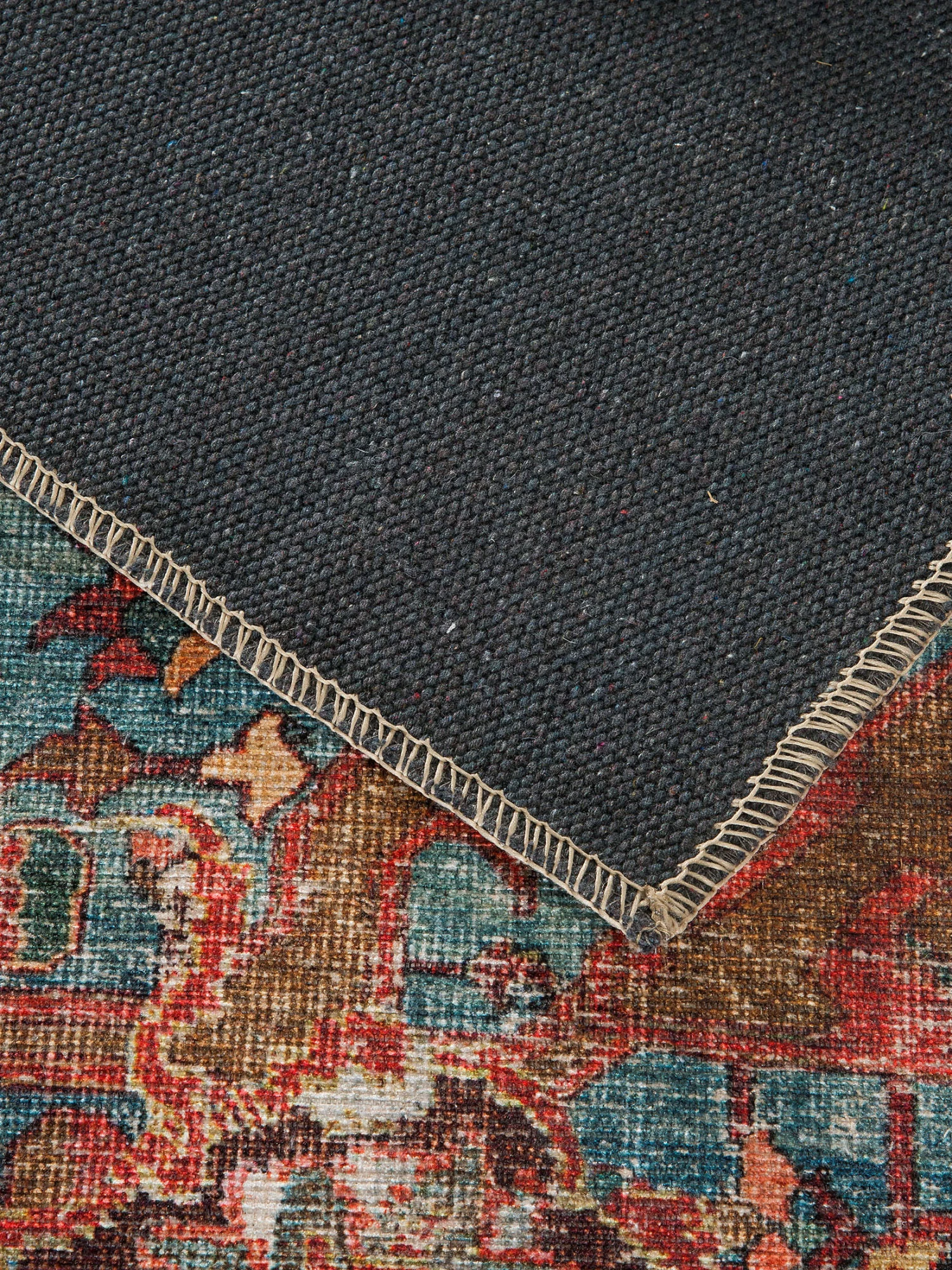 Vintage-Teppich, Dunkelrot 7 Vintage-Teppich, Dunkelrot - Image 5