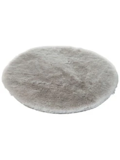 Sitzauflage, Silver -Teppiche Verkaufe Ranua Kunstfell Sitzkissen Hellgrau Silver 35rund fper
