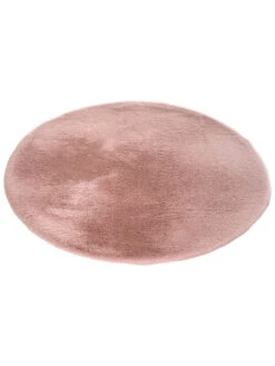 Kunstfell-Teppich, Rose -Teppiche Verkaufe Ranua Kunstfellteppich rosa rose rund100 fper