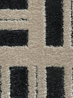 Moderner Teppich, Black/White -Teppiche Verkaufe Rieseby ModernerTeppich Weiss BlackWhite 160x230 lup