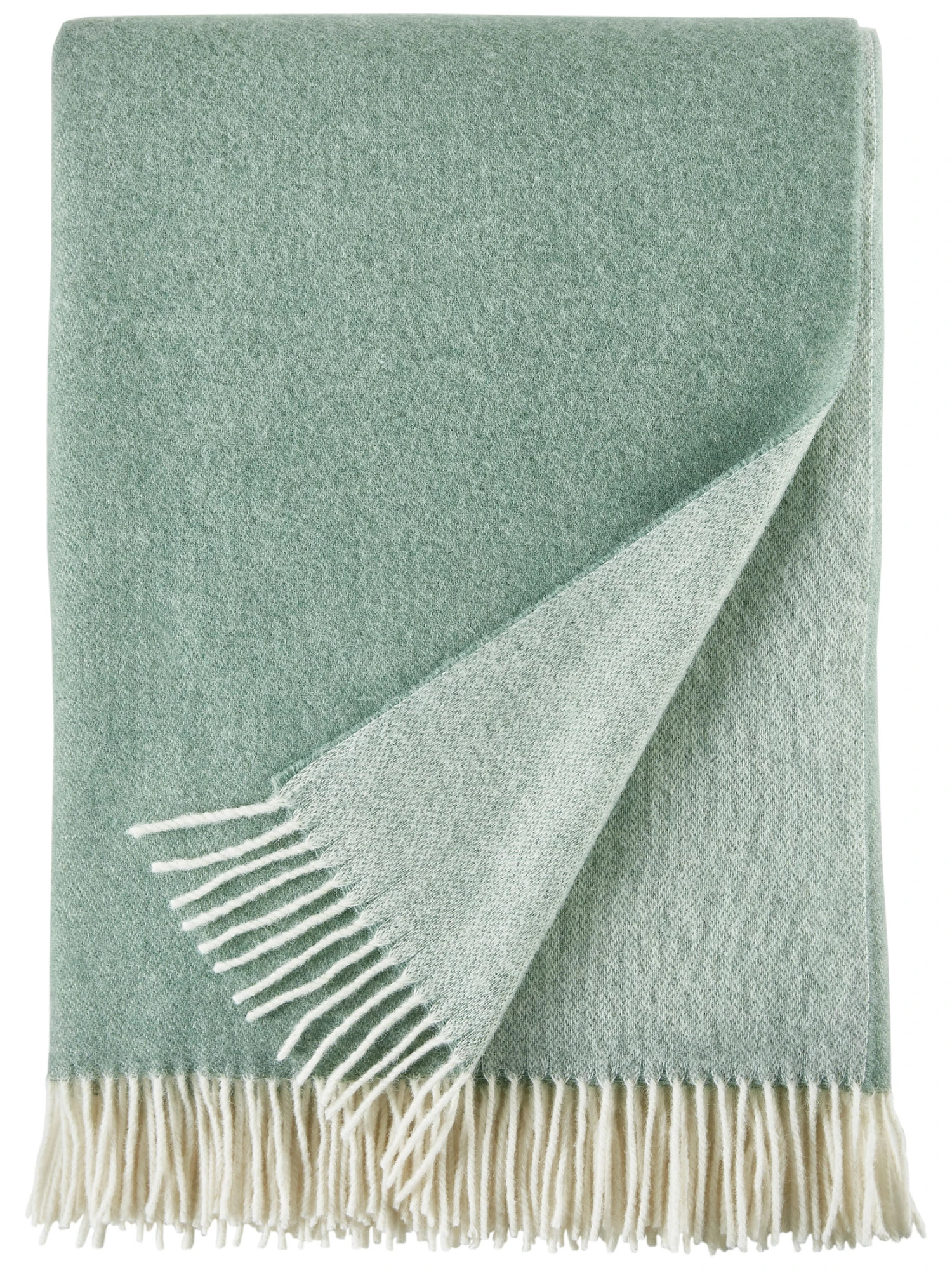 Wolldecke, Offwhite/Mint 4 Wolldecke, Offwhite/Mint - Image 2