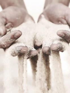 Leinwand Druck, Hellgrau -Teppiche Verkaufe SandyHands Druckgerahmt Hellgrau 50x70 lup