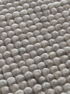 Sitzauflage, Stone Grey -Teppiche Verkaufe Sannerud Filzkugel Sitzkissen grau Stonegrey 40x40 lup