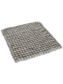 Sitzauflage, Stone Grey -Teppiche Verkaufe Sannerud Filzkugel Sitzkissen grau Stonegrey 40x40 sper