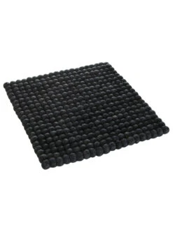 Sitzauflage, Black -Teppiche Verkaufe Sannerud Filzkugel Sitzkissen schwarz Black 40x40 sper