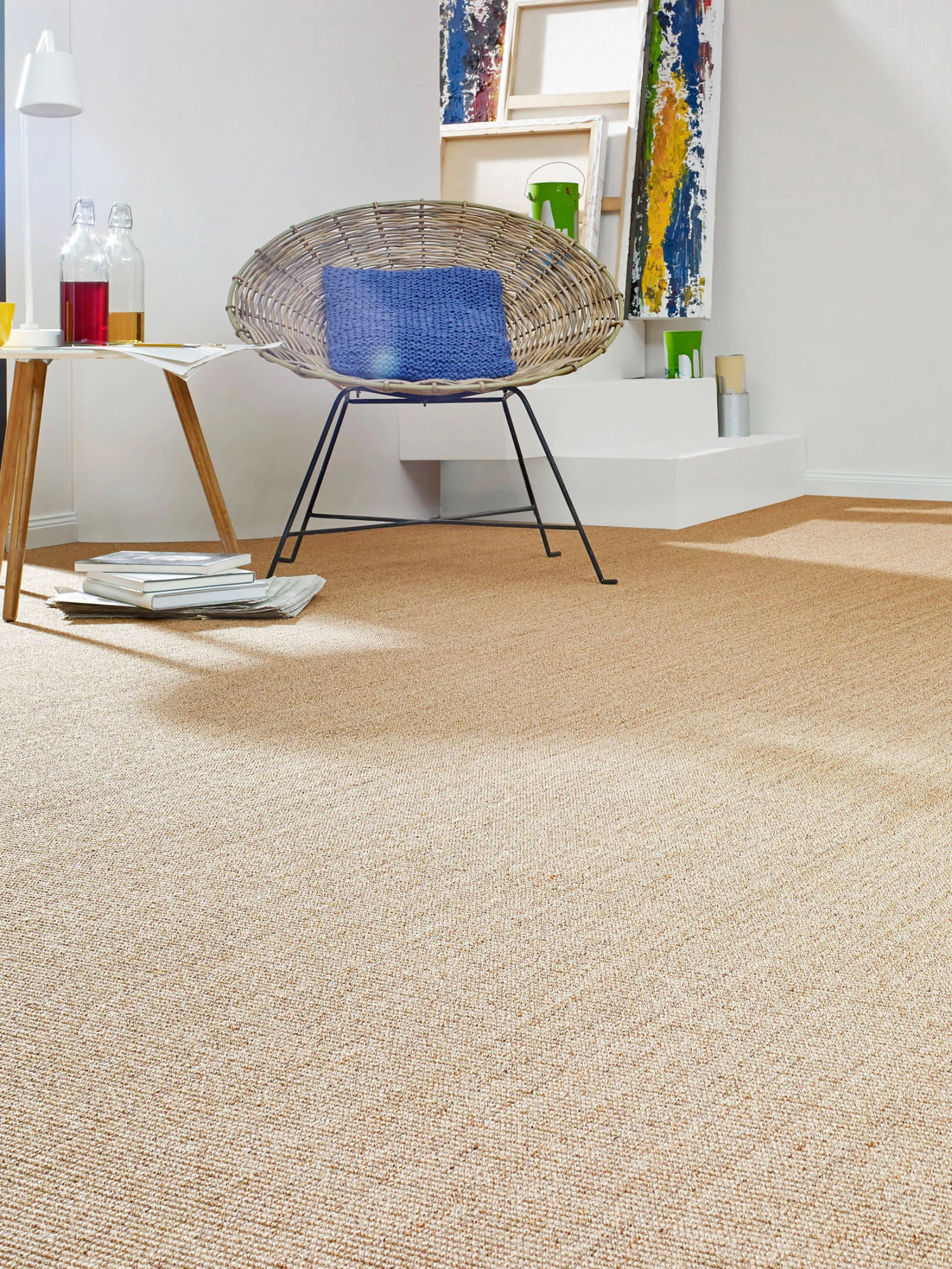 Naturfaser-Teppichboden, Hellbeige 11 3 Naturfaser-Teppichboden, Hellbeige 11