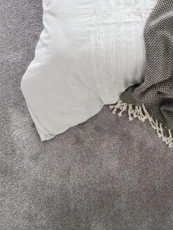 Velours-Teppichboden, Coral -Teppiche Verkaufe Satin Veloursteppichboden hellgrau coral95 mil3