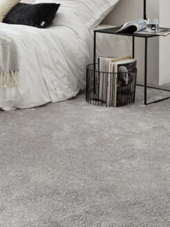 Velours-Teppichboden, Coral -Teppiche Verkaufe Satin Veloursteppichboden hellgrau coral95 mil4