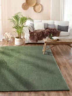 Hochflor-Teppich, Moosgrün