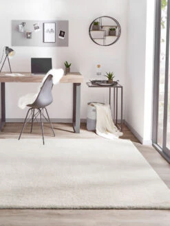 Hochflor-Teppich, Weiss