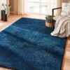 Hochflor-Teppich, Dunkelblau -Teppiche Verkaufe Sensation Uniteppich Blau Dunkelblau 160x230 mil2