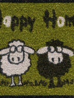 Fußmatte, Hellgrün -Teppiche Verkaufe Sheep Fussmatte gruen Hellgruen 40x60 lup