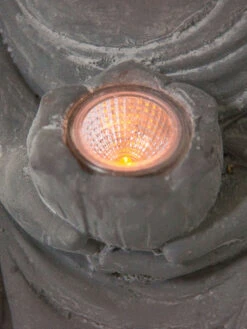 Figur, Hellgrau -Teppiche Verkaufe SitzenderBuddha Figur Grau Hellgrau 36x29x50 lup2