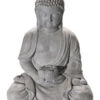 Figur, Hellgrau -Teppiche Verkaufe SitzenderBuddha Figur Grau Hellgrau 36x29x50 pla