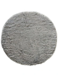 Kunstfell-Teppich, Taupe -Teppiche Verkaufe Skara KunstfellTeppich Hellgrau Taupe 160rund pla
