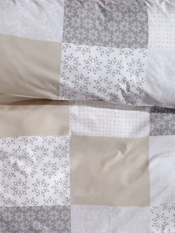 Renforcé-Bettwäsche, Grau/Beige -Teppiche Verkaufe Smara Bettwaesche Beige GrauBeige 135x200 lup