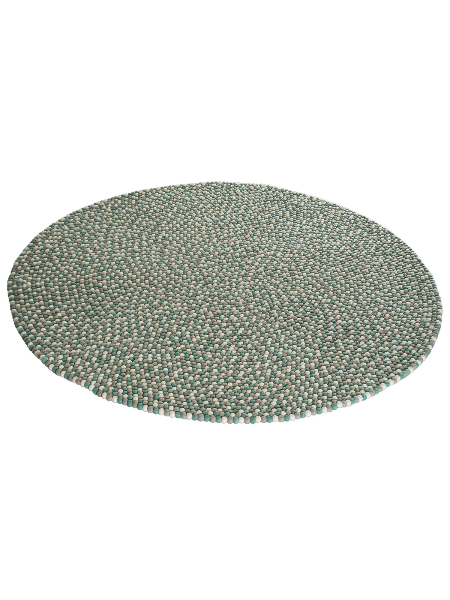 Filzkugel-Teppich, Green 5 Filzkugel-Teppich, Green - Image 3