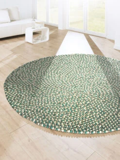 Filzkugel-Teppich, Green