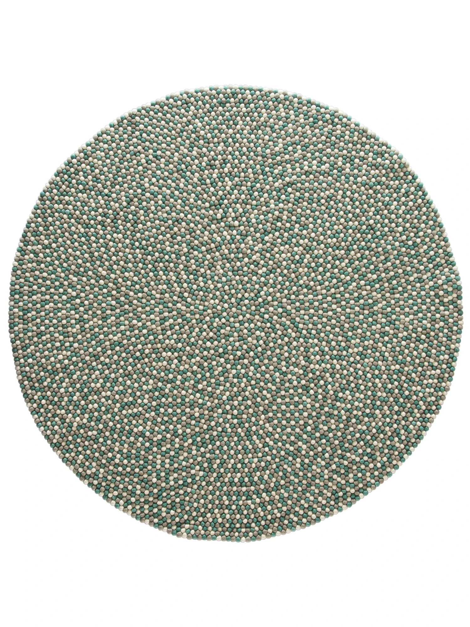 Filzkugel-Teppich, Green 4 Filzkugel-Teppich, Green - Image 2