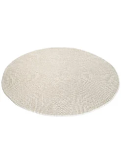 Filzkugel-Teppich, White -Teppiche Verkaufe Smedby FilzkugelTeppich Weiss White 200rund fper