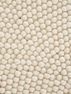 Filzkugel-Teppich, White -Teppiche Verkaufe Smedby FilzkugelTeppich Weiss White 200rund lup