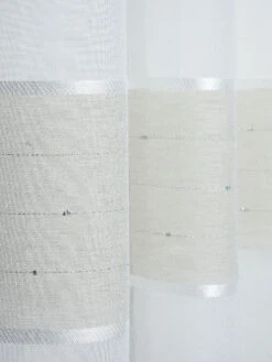 Ösenschal, Taupe -Teppiche Verkaufe Sontje Gardine Oesenschal Beige Taupe 140x245 lup2