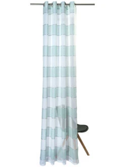 Ösenschal, Mint 9 Ösenschal, Mint -Teppiche Verkaufe Sontje Gardine Oesenschal Gruen Mint 140x245 pla2