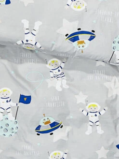 Kinderbettwäsche, Grey -Teppiche Verkaufe SpaceStar Bettwaesche Grau Grey 135x200 lup