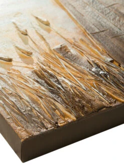 Leinwand-handgemalt, Hellgraublau -Teppiche Verkaufe SteginsMeer Leinwandbild Hellblau 60x120 lup1