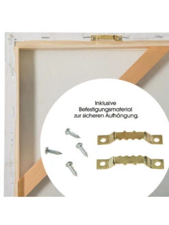 Leinwand-handgemalt, Hellgraublau -Teppiche Verkaufe SteginsMeer Leinwandbild Hellblau 60x120 ruk