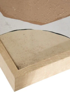 Leinwand-Druck-handbemalt, Dunkelbeige -Teppiche Verkaufe Storea Druckgerahmt Beige Dunkelbeige 30x40 lup2