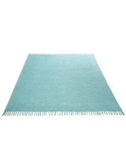 Baumwoll-Teppich, Aqua -Teppiche Verkaufe Summerweave Handwebteppich blau aqua 170x240 fper