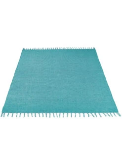 Flachgewebe-Teppich, Türkis 8 Flachgewebe-Teppich, Türkis -Teppiche Verkaufe Summerweave Handwebteppich tuerkis per